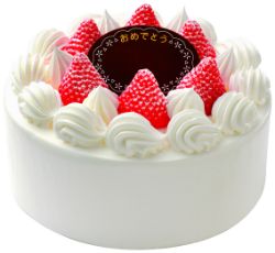 【M0006】〔ヤマザキ〕お祝いケーキ　生ケーキ（5号）