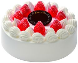 【M0008】〔ヤマザキ〕お祝いケーキ　生ケーキ（7号）