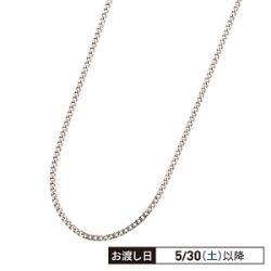 純プラチナ2面シングル喜平ネックレス　約3.8g・長さ約45cm　(引き輪式プレート)