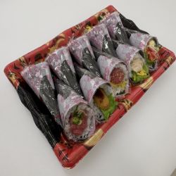 【S1034】パリッと海苔で楽しむ彩り手巻き寿司 10本 1パック