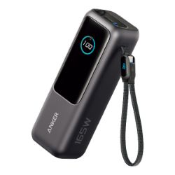 モバイルバッテリー　Anker Power Bank (25000mAh, Built-In & 巻取り式USB-Cケーブル)