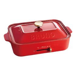 コンパクトホットプレート　レッド