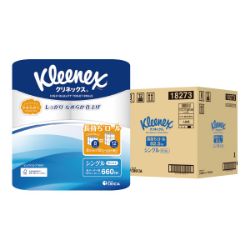 クリネックス長持ちトイレットペーパーシングル　ケース販売