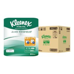 クリネックス長持ちトイレットペーパーダブル　ケース販売