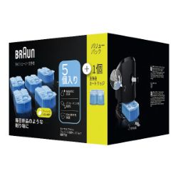 専用洗浄液カートリッジ5個+1個