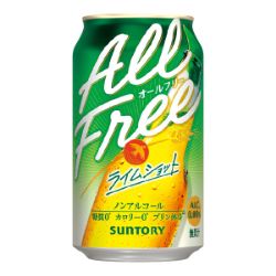 ＜ノンアルコール＞【景品付】 オールフリーライムショット 350ml×24