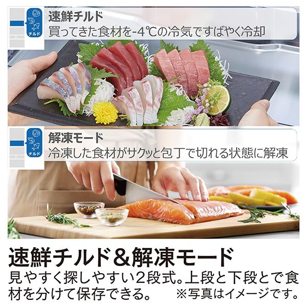 6ドア冷凍冷蔵庫 フレンチドア(観音開き) 509L(東芝)の商品詳細ページ