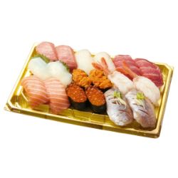 【S2002】本まぐろを味わうご馳走にぎり鮨(うに・いくら・えび入)18貫 (2人前)1パック
