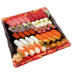 【S2032】本まぐろと季節のネタのお奨め握り寿司 40貫 1パック