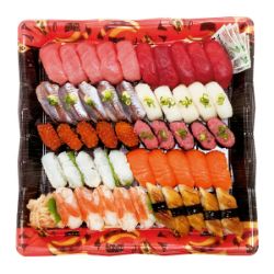 【S2033】本まぐろと季節のネタのお奨め握り寿司 50貫 1パック
