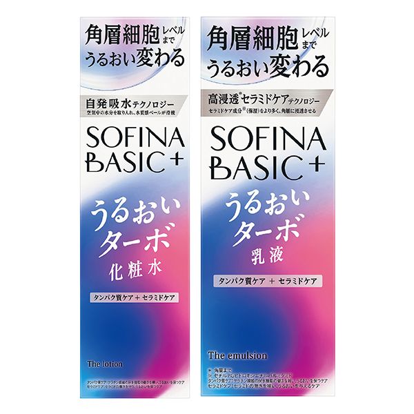 ソフィーナBASIC＋うるおい化粧水＋乳液セットの商品詳細ページ
