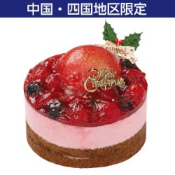 真っ赤にきらめくベリーのケーキ