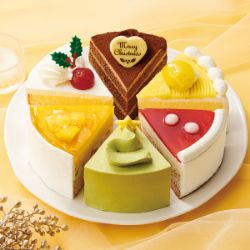 クリスマス6種のアソートケーキ