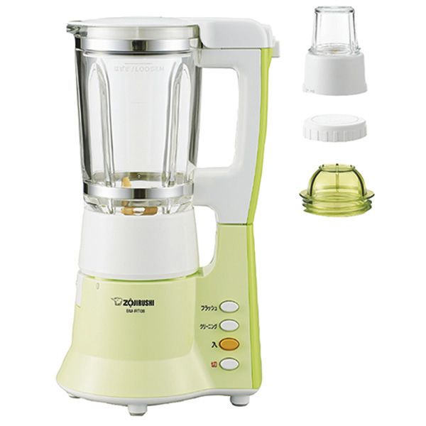 週末限定45%オフ！【新品未使用】象印 ミキサー BM-RT08-GA グリーン ミキサー BM-RT08-GA (WAONボーナスポイント1200Pプレゼント【予約番号