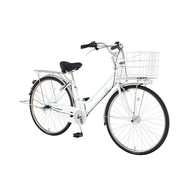 パンクに強いLEDオートライト付き自転車 ファミリータイプ 26型 3段 