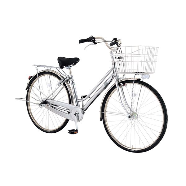 パンクに強いLEDオートライト付き自転車 ファミリータイプ 27型 3段