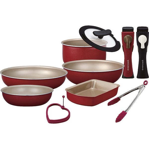 エバークック 10点セット<IH・ｶﾞｽ火対応> (1万円均一【予約番号M119