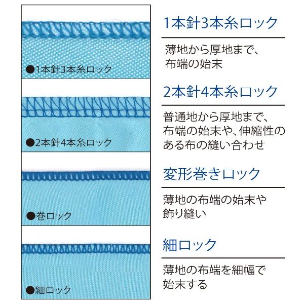 WEB限定】2本針4本糸差動送り付ロックミシン A630(INTEGRATE)の