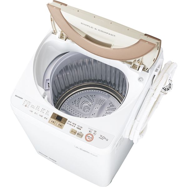 早割チケット 穴なし槽」風呂水ポンプ付洗濯機 ES－GE7A－N□先着合計 洗濯機