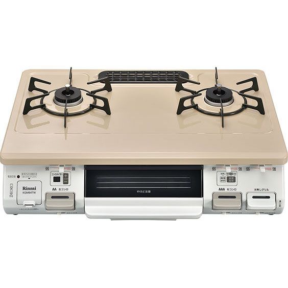Amazon | リンナイ ガスコンロ（ガステーブル）RT64JH7S2-CR プロパンガス用(LPG)右大バーナー | リンナイ(Rinnai) |  ガステーブル