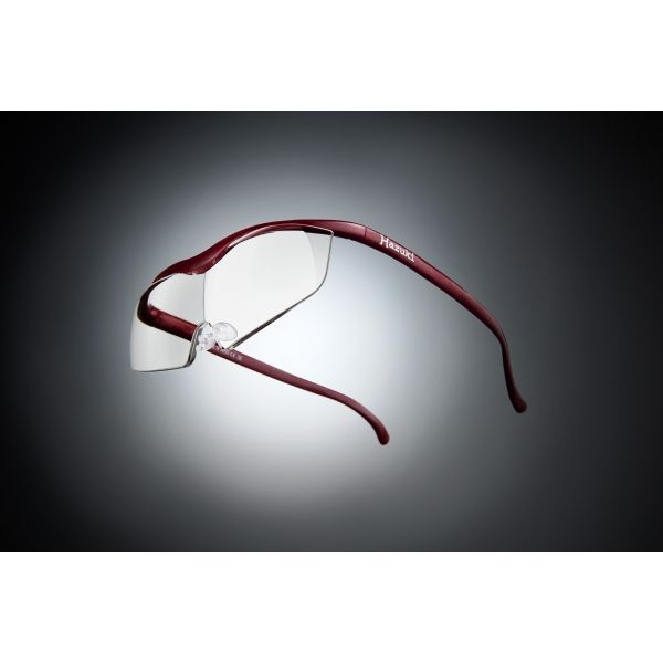 ハズキルーペ ラージ クリアレンズ 1.85倍 ブラックグレー+メガネのお