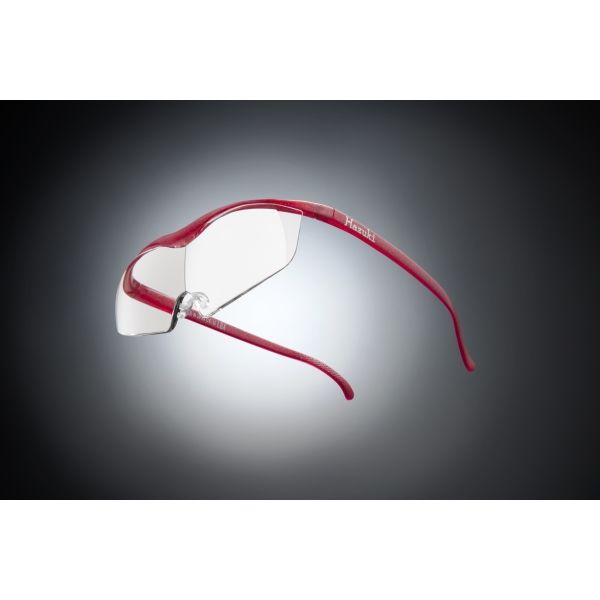 ハズキルーペ ラージ クリアレンズ 1.85倍 ブラックグレー+メガネのお