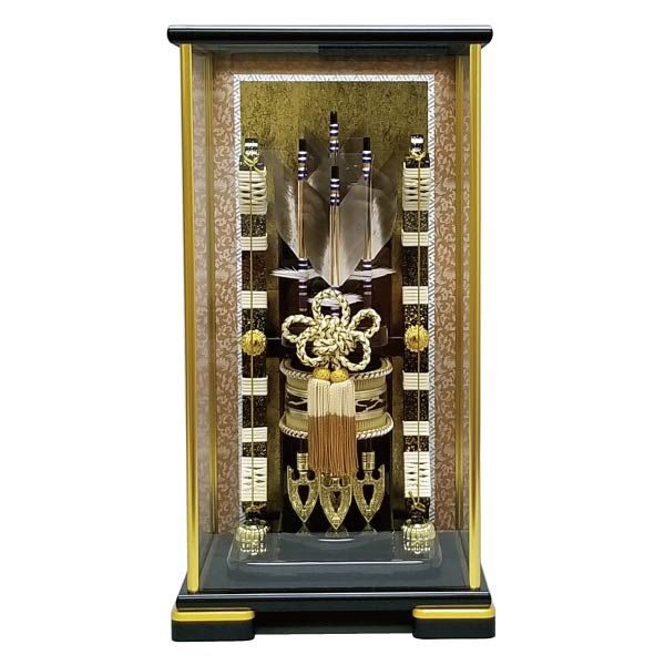 猛虎セット」 S(兜ケース飾り G2701+破魔弓ケース飾り 13号 壮健)(寿慶