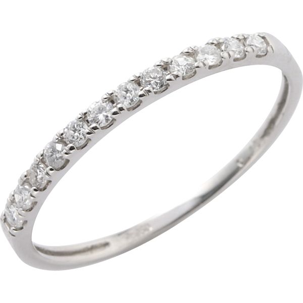 プラチナダイヤ0.15ctハーフエタニティリング11号(ジュエリー)の商品