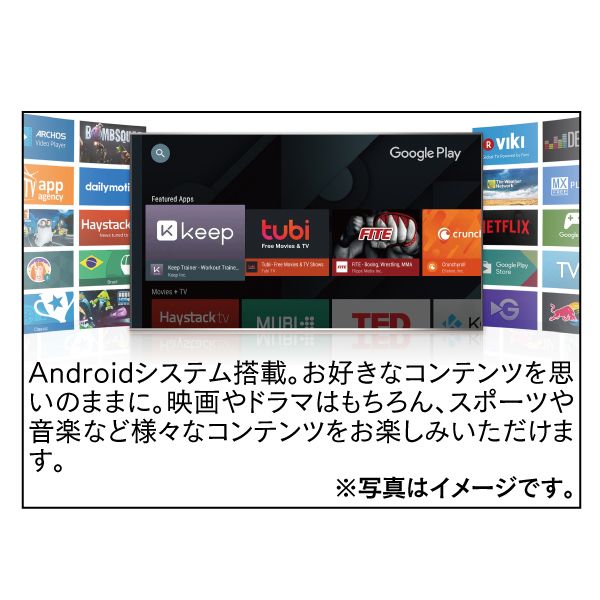 TCL 40型「AndroidTV搭載」液晶テレビ＋エレコム 外付けハードディスク2TB  2点セット(TCL＋エレコム)の商品詳細ページ｜【本州・四国】A-selection_5月1日～5月5日|イオンおトク！e予約