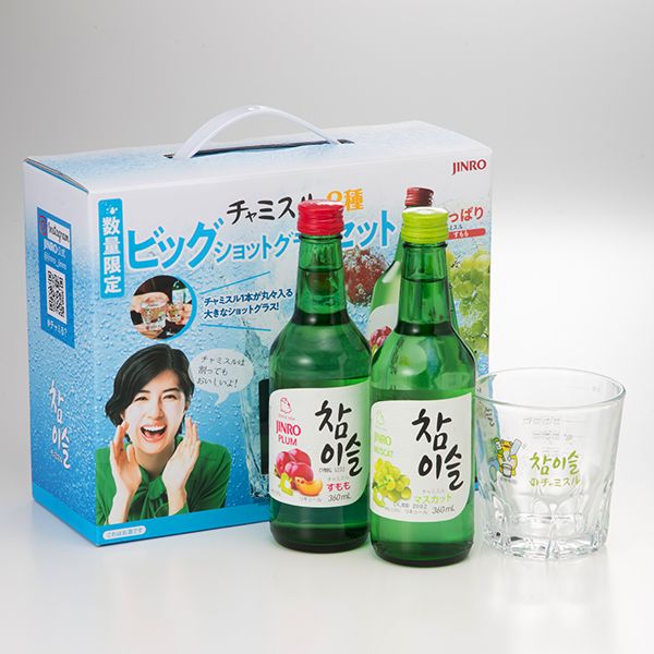 チャミスル2種ビッグショットグラス付き(眞露)の商品詳細ページ