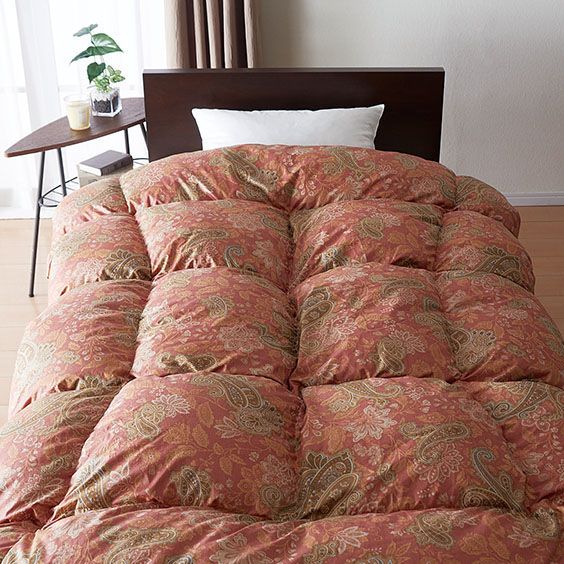 西川リビング ポーランド産ホワイトマザーグース95% 羽毛掛ふとん 日本