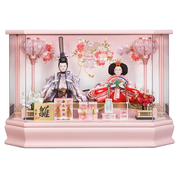 〇 超美品！ 寿慶 五人ケース飾り ひな人形 〇 親王ケース飾り「華まり桜」(寿慶)の商品詳細ページ｜【九州