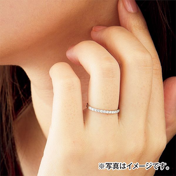プラチナ【ハーフエタニティリング15号】天然ダイヤモンド0.15ct 新品！ プラチナダイヤ計0.15ctハーフエタニティリング(ジュエリー)の商品詳細