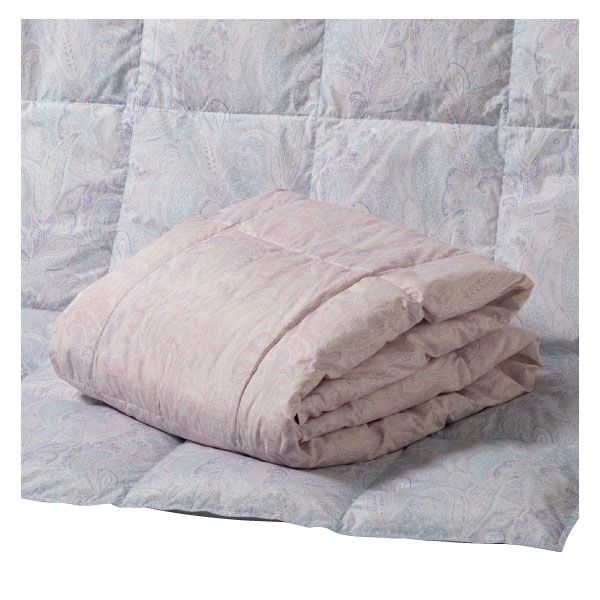 洗える増量羽毛肌掛けふとん ブルー 150×210cm イオン平常本体価格