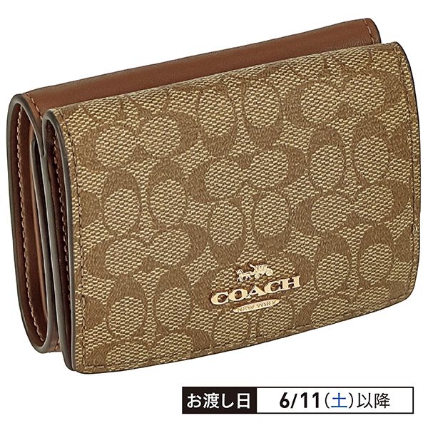 コーチCOACH 三つ折り財布 アイボリー/ブラウン美品 コーチ 三つ折り財布 91806 IME74(COACH(コーチ))の商品詳細ページ