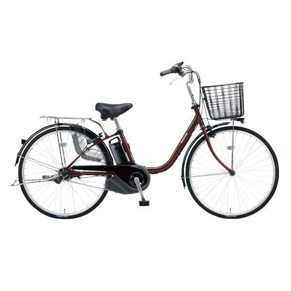 【美品】パナソニック ビビ YX BE-9ELSX632 電動自転車　22年 ビビYX BE-9ELSX632F2 シェードホワイト 26型(panasonic)の商品