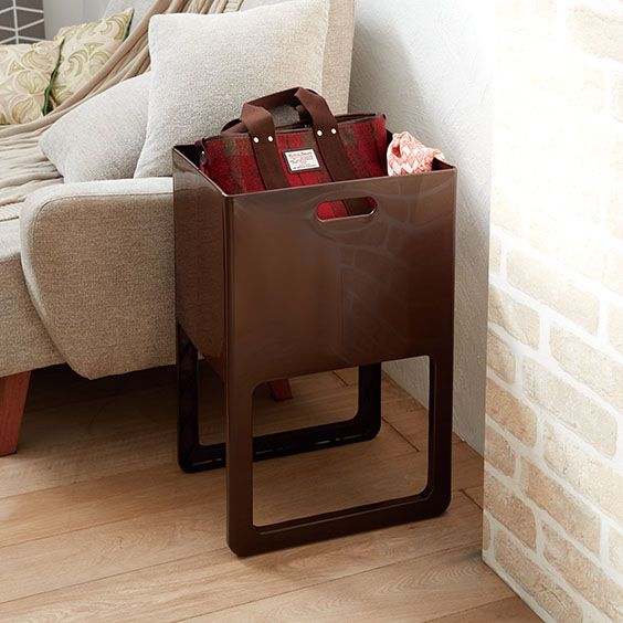 折りたたみ＆脚付バスケット チョコブラウン(ACOT)の商品詳細ページ