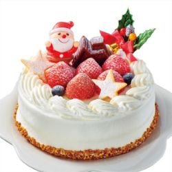 クリスマス　生デコレーションケーキ