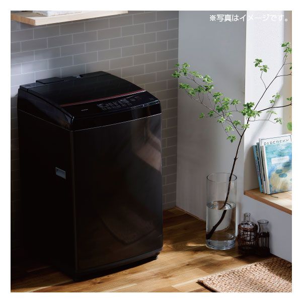 8.0kg 全自動洗濯機 IAW-T805BL-B ブラック(アイリスオーヤマ)の商品