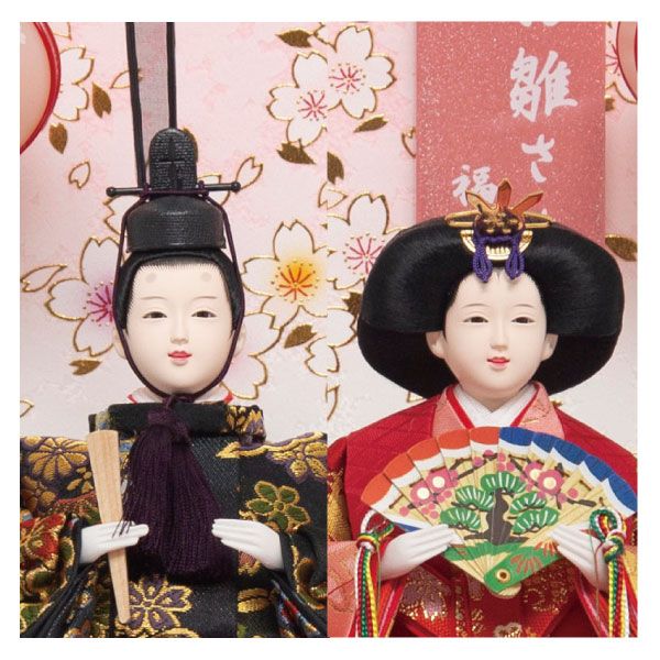 親王ケース・羽子板ケース飾りセット「結芽」(福仙)の商品詳細ページ