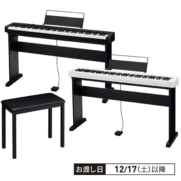 電子ピアノCDP-S110(BK)+専用スタンド+ピアノ用イス(CASIO)の商品詳細 