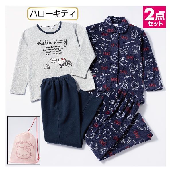 新品未使用　Lサイズ KITTY ハローキティ ルームウェア他 まとめ売り レディス】キティルームウェア2点セット(ハローキティ)の商品