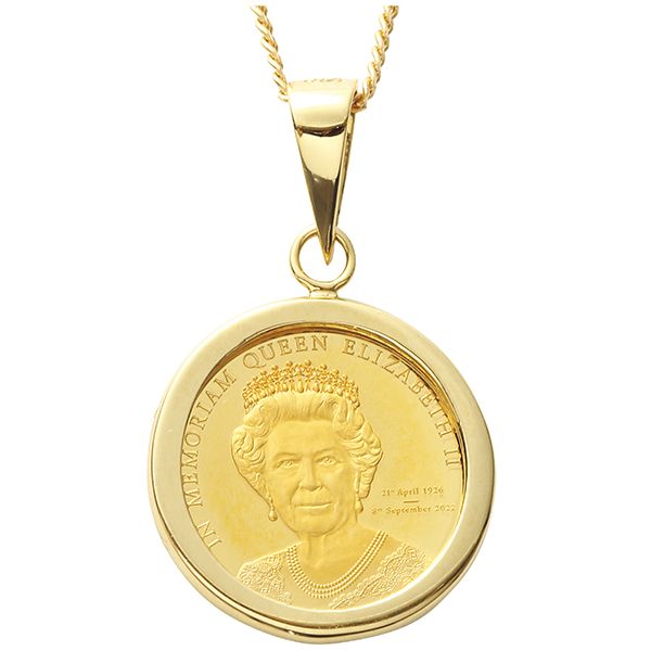 エリ様♡専用 追悼メモリアル限定】純金エリザベス女王コイン0.5グラム 18金枠