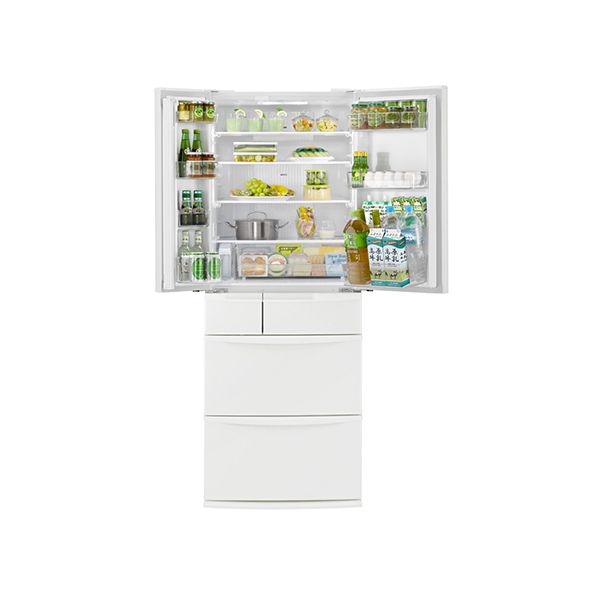 451L 【AIエコナビ搭載】6ドア冷蔵庫 （両開きタイプ）NR-FVF458-W