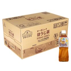 【M1003】【ﾄｯﾌﾟﾊﾞﾘｭｸﾞﾘｰﾝｱｲｵｰｶﾞﾆｯｸ】ほうじ茶(有機国産茶葉使用) ケース販売(525ml×24本入)