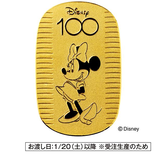 ディズニー100 純金ミニーマウス小判10g プラチナミッキーマウス小判10g ディズニー100 純金ミニーマウス小判10g プラチナミッキーマウス