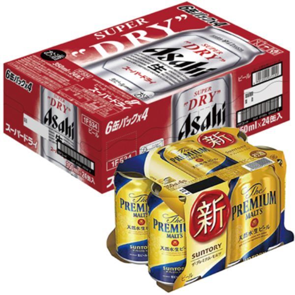 スーパードライセット 350ml×24缶入りケース ＋ 350ml×6缶 1パック