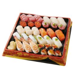【S1027】本まぐろ赤身と季節のネタ入りお奨め握り寿司 3人前 30貫 1パック