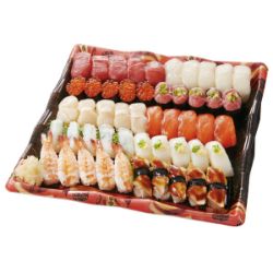 【S1029】本まぐろ赤身と季節のネタ入りお奨め握り寿司 5人前 50貫 1パック