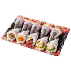 【S1034】海苔の風味を楽しむ彩り手巻寿司１０本 1パック